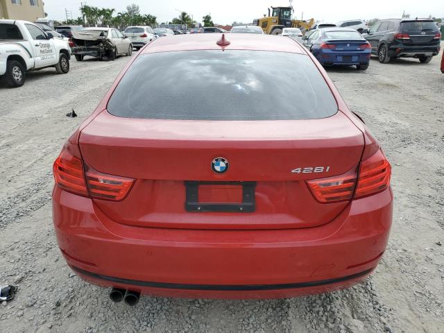 WBA4A5C54FG052487 - 2015 BMW 428 I GRAN COUPE RED photo 6