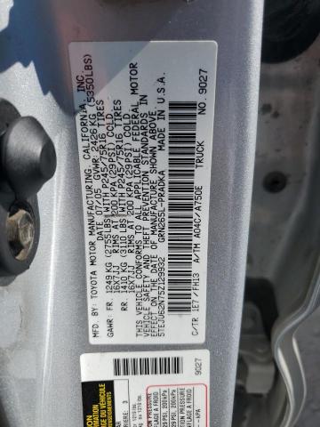 5TEJU62N75Z129932 - 2005 TOYOTA TACOMA DOUBLE CAB PRERUNNER SILVER photo 13