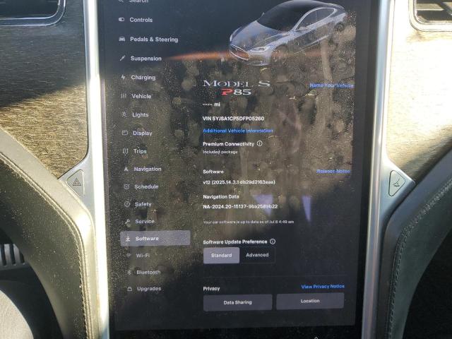 5YJSA1CP5DFP05260 - 2013 TESLA MODEL S 灰色 照片 9