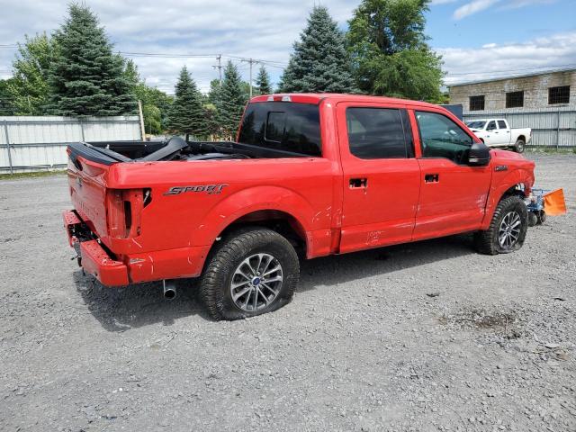 1FTEW1E58KFC22168 - 2019 FORD F150 SUPERCREW RED photo 3