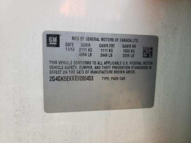 2G4GK5EXXE9200453 - 2014 BUICK REGAL თეთრი ფოტო 12