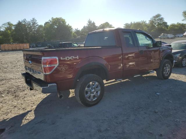 1FTFX1EF5EKD96544 - 2014 FORD F150 SUPER CAB MAROON photo 3