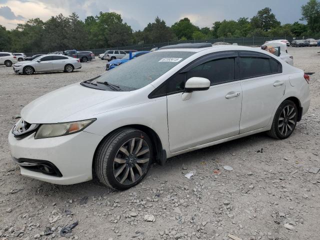 19XFB2F98EE011879 - 2014 HONDA CIVIC EXL WHITE photo 1