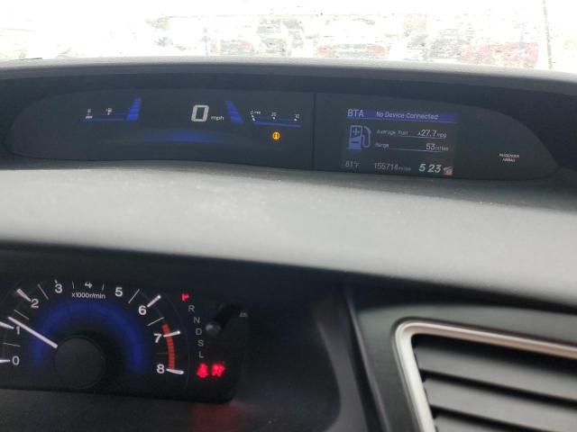 19XFB2F98EE011879 - 2014 HONDA CIVIC EXL WHITE photo 9