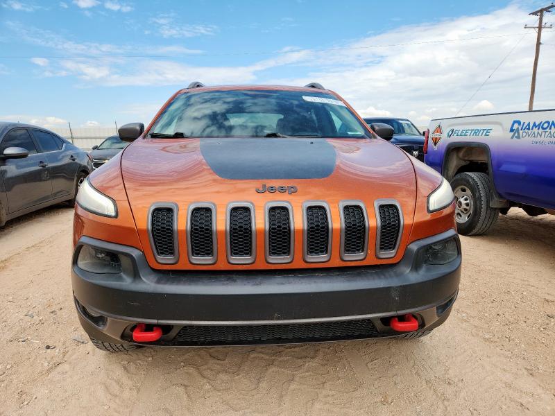 1C4PJMBS6GW278068 - 2016 JEEP CHEROKEE TRAILHAWK ORANGE photo 5