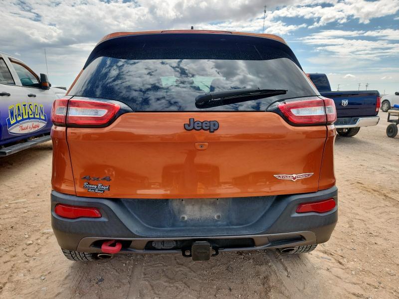 1C4PJMBS6GW278068 - 2016 JEEP CHEROKEE TRAILHAWK ORANGE photo 6
