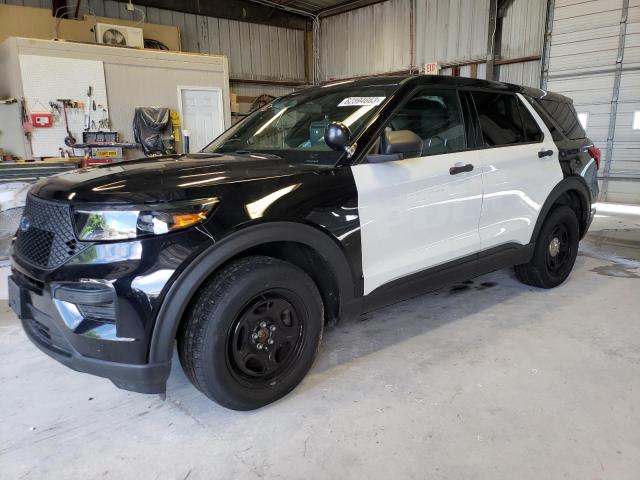 1FM5K8AB7MGA64933 - 2021 FORD EXPLORER POLICE INTERCEPTOR TWO TONE photo 1