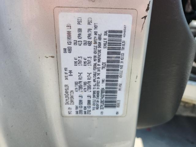 3D7KU28C74G278554 - 2004 DODGE RAM 2500 ST Серебристый фото 12