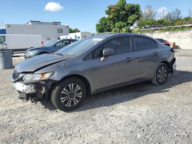 19XFB2F94EE255559 - 2014 HONDA CIVIC EXL GRAY photo 1