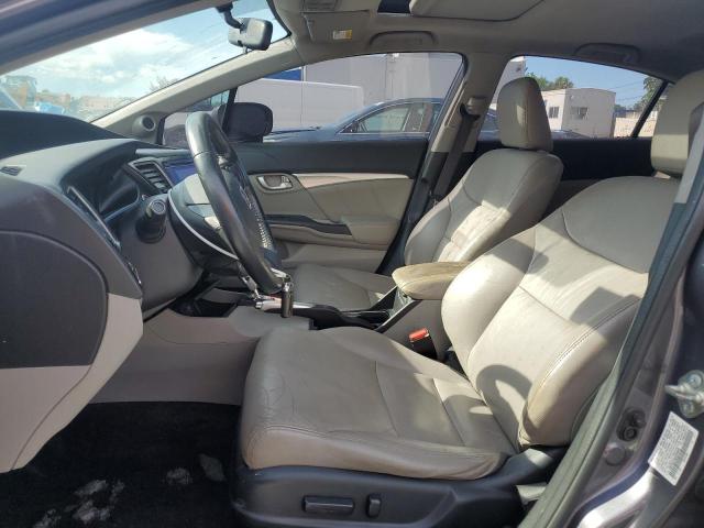 19XFB2F94EE255559 - 2014 HONDA CIVIC EXL GRAY photo 7