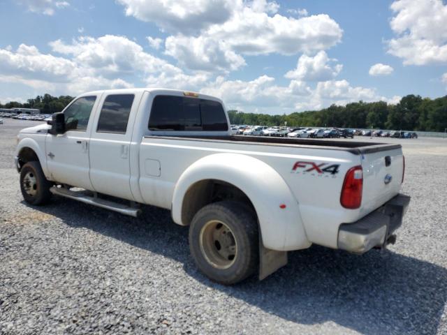 1FT8W3DTXFEC52907 - 2015 FORD F350 4X4 SUPER DUTY WHITE photo 2