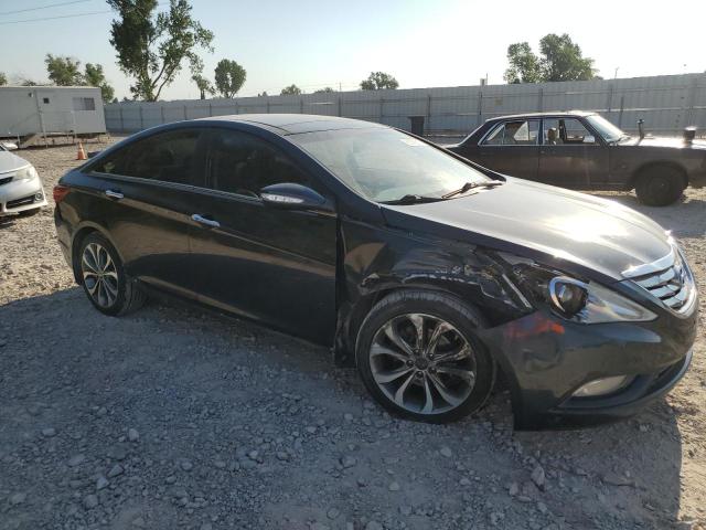 5NPEC4ABXDH582816 - 2013 HYUNDAI SONATA SE BLUE photo 4