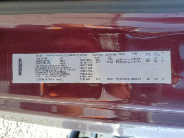 3AKJHHDV4MSMG5234 - 2021 FREIGHTLINER CASCADIA 126 BROWN photo 10