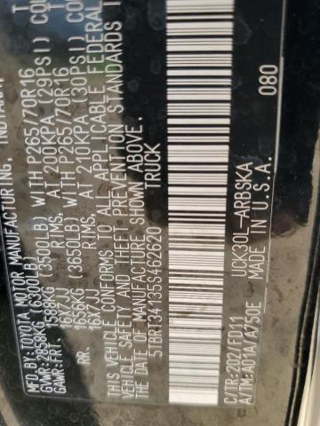 5TBRT34135S462620 - 2005 TOYOTA TUNDRA ACCESS CAB SR5 BLACK photo 13