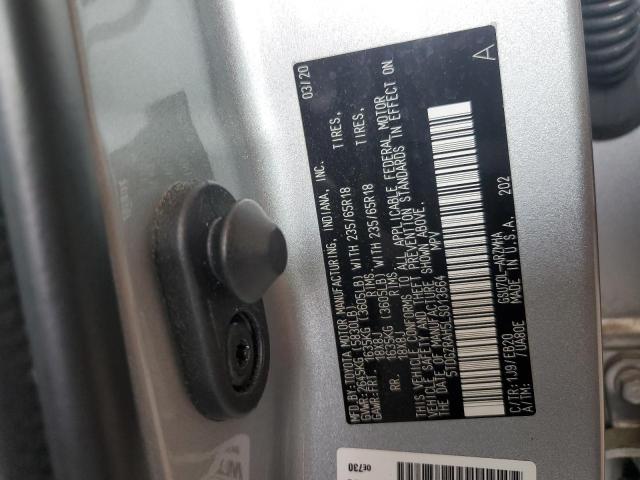 5TDGZRAH5LS013664 - 2020 TOYOTA HIGHLANDER XLE Күміс фото 14