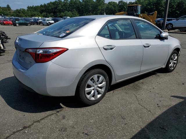 2T1BURHE5EC015897 - 2014 TOYOTA COROLLA L SILVER photo 3