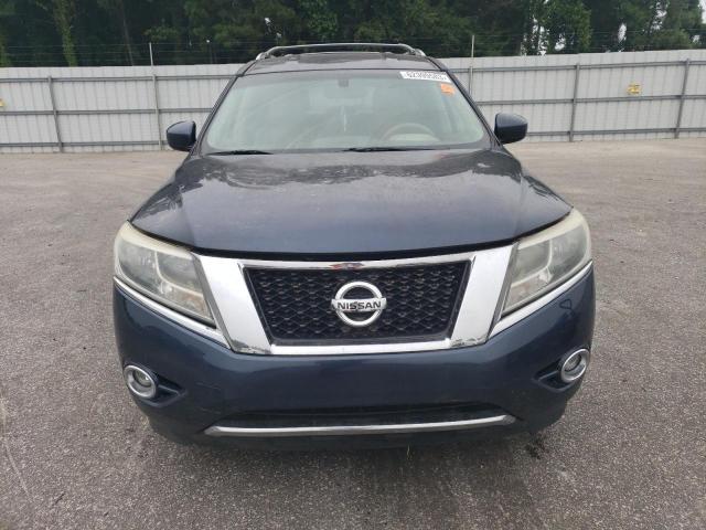 5N1AR2MN3EC650826 - 2014 NISSAN PATHFINDER S BLUE photo 5