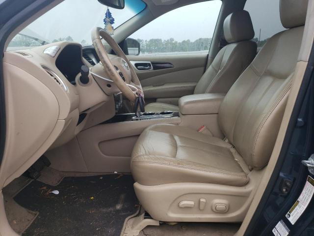 5N1AR2MN3EC650826 - 2014 NISSAN PATHFINDER S BLUE photo 7