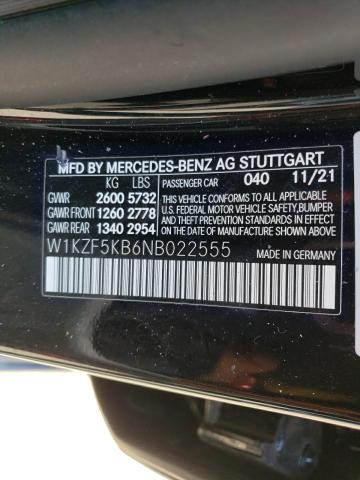 W1KZF5KB6NB022555 - 2022 MERCEDES-BENZ E 450 4MATIC BLACK photo 13