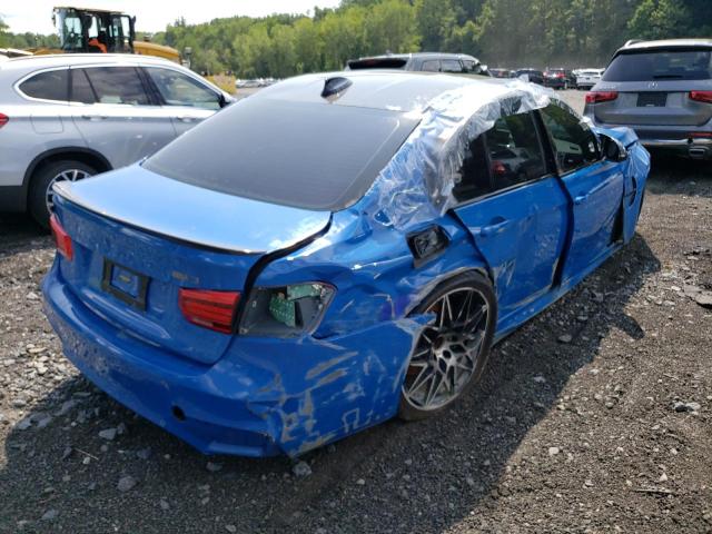 WBS8M9C52J5J79979 - 2018 BMW M3 BLUE photo 3