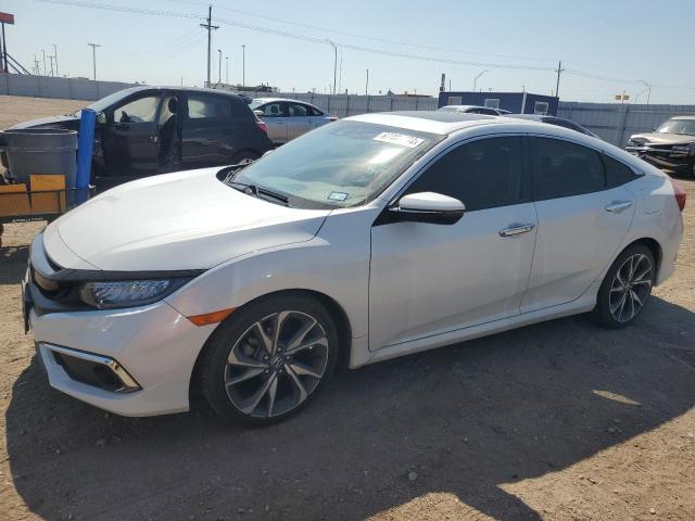 JHMFC1F91KX007660 - 2019 HONDA CIVIC TOURING WHITE photo 1