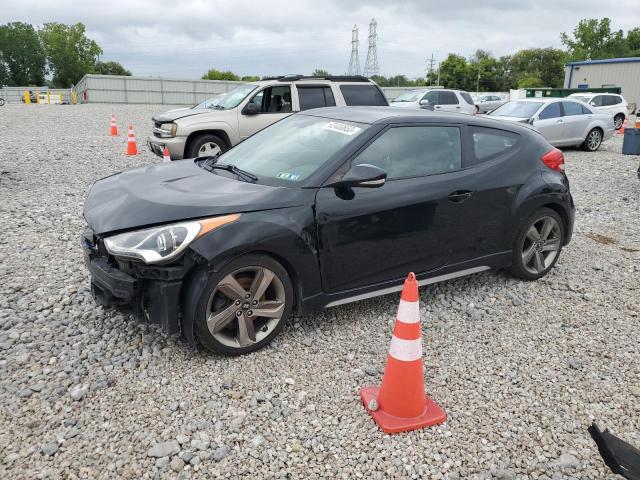 KMHTC6AEXDU143758 - 2013 HYUNDAI VELOSTER TURBO BLACK photo 1