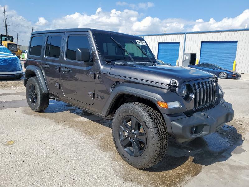 1C4HJXDN5MW594196 - 2021 JEEP WRANGLER U SPORT შავი ფოტო 4