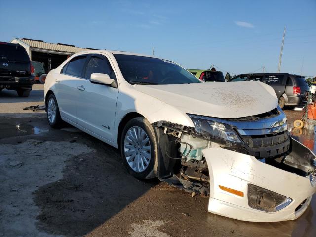 3FADP0L30AR267200 - 2010 FORD FUSION HYBRID WHITE photo 4