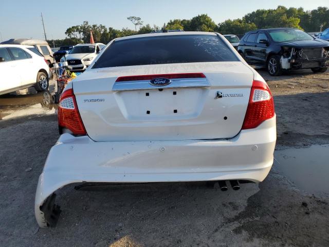 3FADP0L30AR267200 - 2010 FORD FUSION HYBRID WHITE photo 6