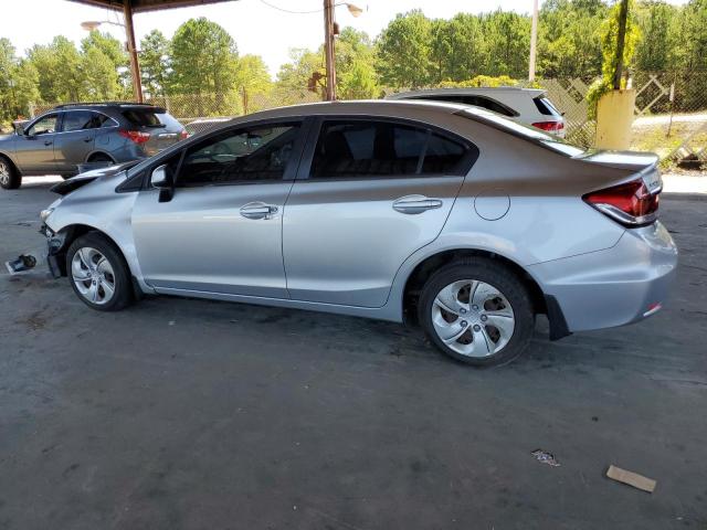 2HGFB2F51DH558686 - 2013 HONDA CIVIC LX SILVER photo 2