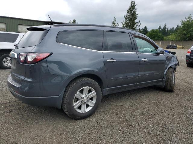 1GNKVJKD4DJ130127 - 2013 CHEVROLET TRAVERSE LT Szary zdjęcie 3