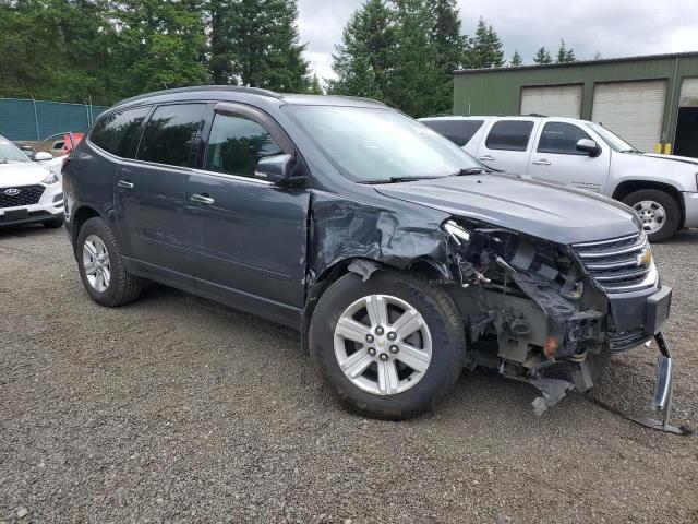 1GNKVJKD4DJ130127 - 2013 CHEVROLET TRAVERSE LT Szary zdjęcie 4