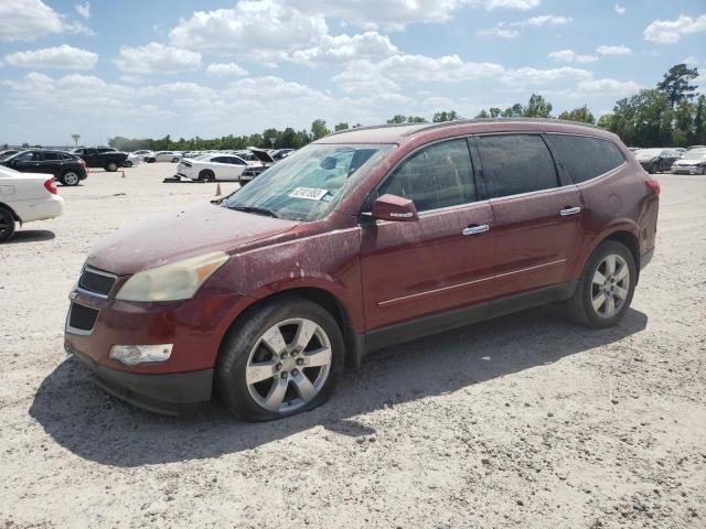 1GNKRLEDXBJ192088 - 2011 CHEVROLET TRAVERSE LTZ RED photo 1