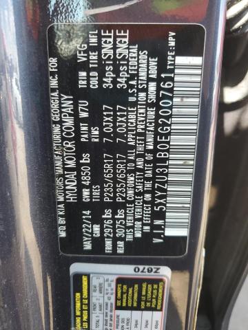 5XYZU3LB0EG200761 - 2014 HYUNDAI SANTA FE SPORT BLUE photo 13