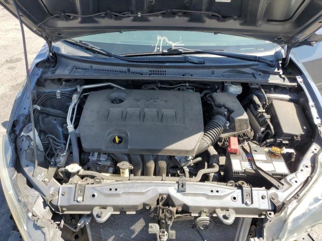 2T1BURHE1KC199618 - 2019 TOYOTA COROLLA L BLUE photo 11