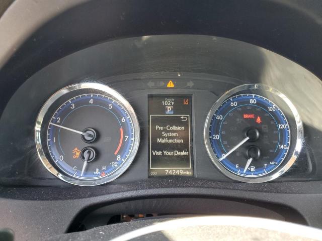 2T1BURHE1KC199618 - 2019 TOYOTA COROLLA L BLUE photo 9