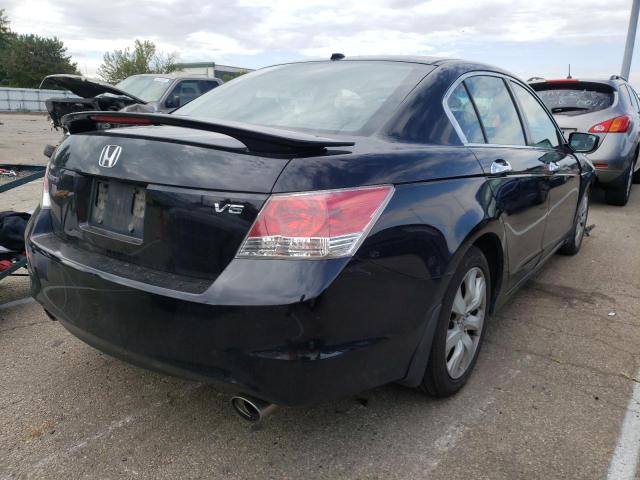 1HGCP36878A029350 - 2008 HONDA ACCORD EXL BLACK photo 4