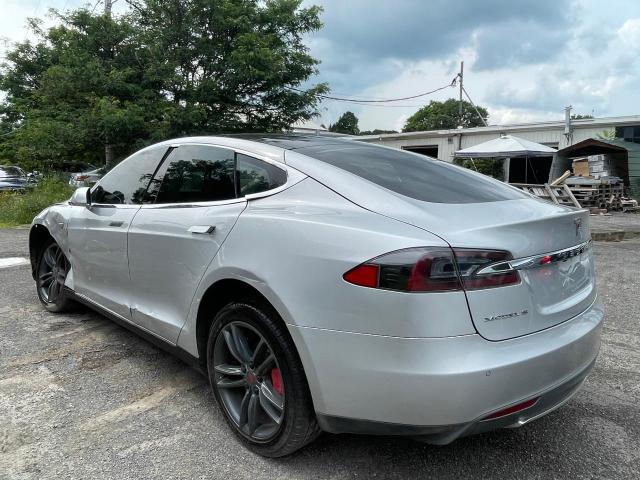 5YJSA1H15EFP38183 - 2014 TESLA MODEL S Gümüş foto 3