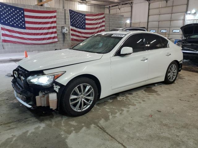 JN1AV7AR9EM700615 - 2014 INFINITI Q50 HYBRID PREMIUM WHITE photo 1