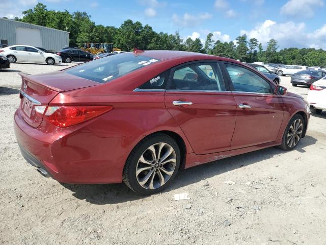 5NPEC4ACXEH940779 - 2014 HYUNDAI SONATA SE RED photo 3