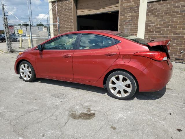 KMHDH4AE8BU118218 - 2011 HYUNDAI ELANTRA GLS RED photo 2