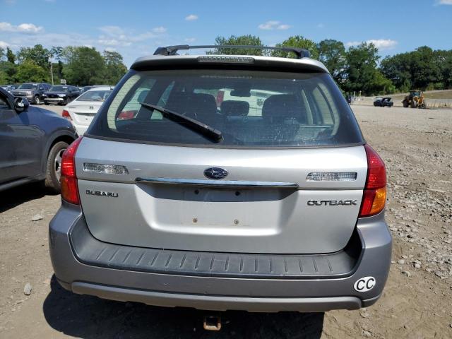 4S4BP61C777319618 - 2007 SUBARU LEGACY OUTBACK 2.5I SILVER photo 6