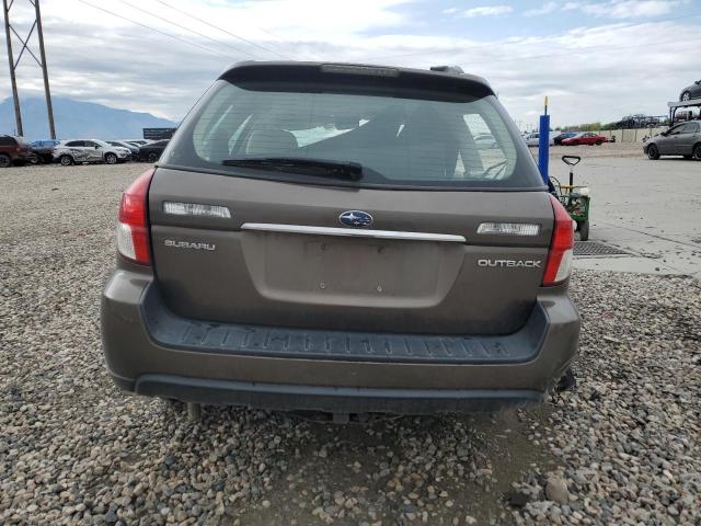 4S4BP61C486314562 - 2008 SUBARU OUTBACK 2.5I BROWN photo 6