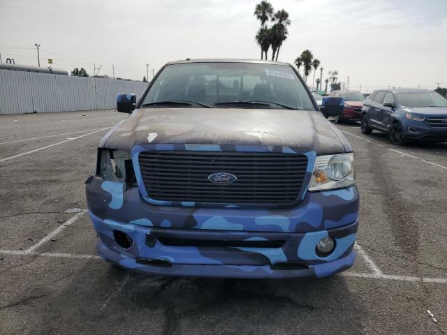 1FTPW12518KB31577 - 2008 FORD F150 SUPERCREW BLUE photo 5