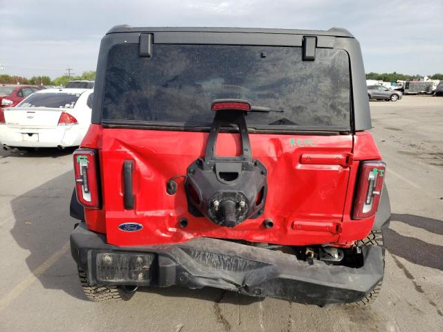 1FMEE5DP1PLA85818 - 2023 FORD BRONCO BASE RED photo 6
