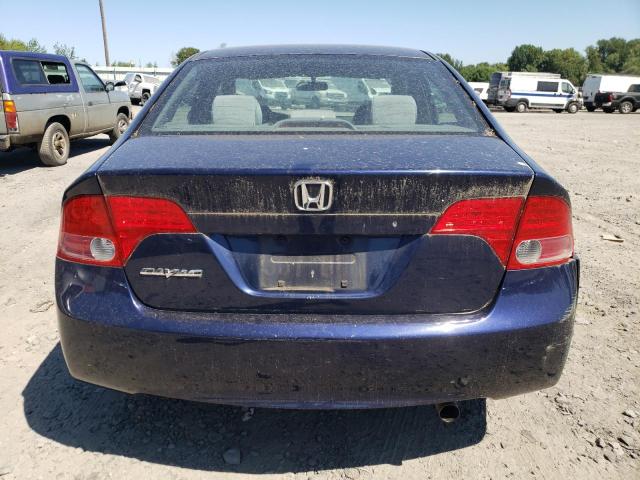 1HGFA15857L087612 - 2007 HONDA CIVIC EX BLUE photo 6