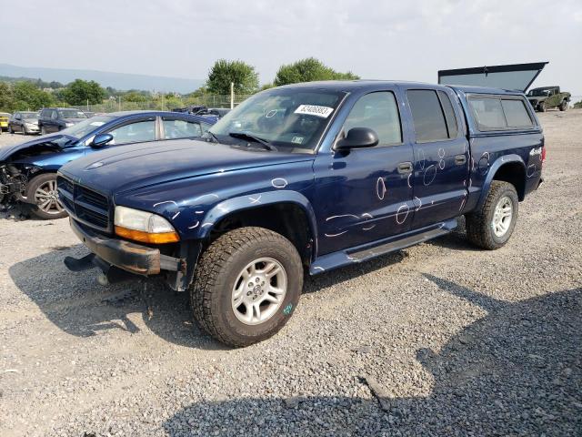 1D7HG38X13S368266 - 2003 DODGE DAKOTA QUAD SPORT BLUE photo 1