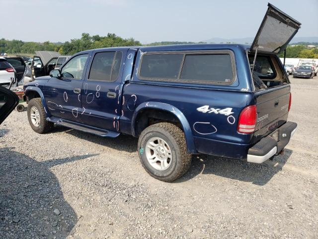 1D7HG38X13S368266 - 2003 DODGE DAKOTA QUAD SPORT BLUE photo 2