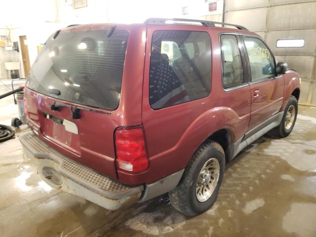 1FMYU60E41UA87820 - 2001 FORD EXPLORER SPORT RED photo 4