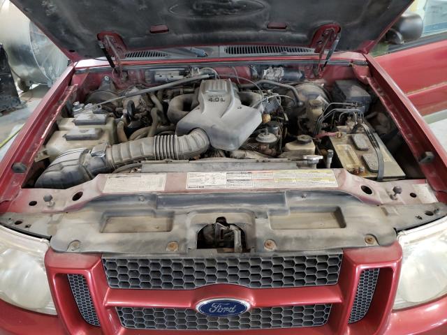 1FMYU60E41UA87820 - 2001 FORD EXPLORER SPORT RED photo 7